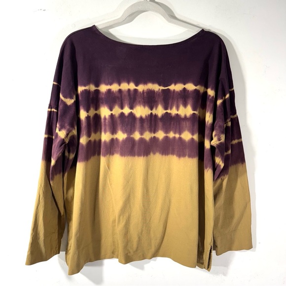 J. Jill Pure Jill Artist Palette Tie Dyed Long Sleeve Tee shirt - Picture 4 of 9